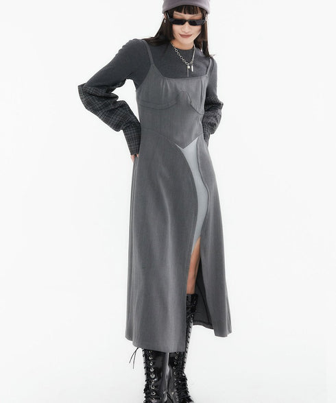 Layered Slit Dress